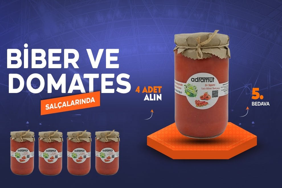 Biber ve Domates Salçalarında 4 Adet Alın 5.si Bedava