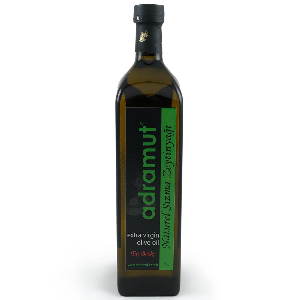 TAŞ BASKI ZEYTİNYAĞI CAM ŞİŞE 1Lt