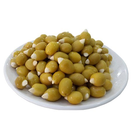 BADEM DOLGULU YEŞİL ZEYTİN 650 GR