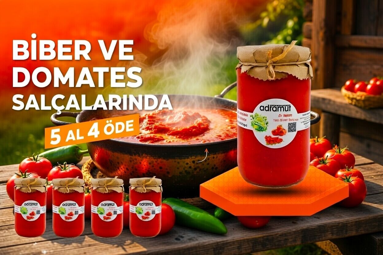 Biber ve Domates Salçalarında 5 AL 4 ÖDE